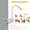 LED Spot Leselampe Einstellbarer Flexible Wandleuchte Produktbild-Vorschau 3