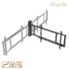 A black electric TV wall mount is shown extended from a wall, with ghosted outlines of the mount in different positions. Voir les images du produit