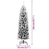 vidaXL Sapin de Noël artificiel élancé avec neige Vert 210 Voir les images du produit 5