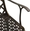 vidaXL Set bistrot 3 pezzi in alluminio fuso bronzo Anteprima dell’immagine prodotto 3