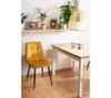 A dining chair and table set in a room with a shelf and plants. Náhled obrázku produktu