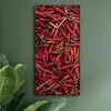 Wohnzimmer Leinwand Uhr Geräuschlos Küche 30x60 Paprika, Produktbild-Vorschau 1