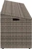 vidaXL Coffre de rangement de jardin Gris 220x50x58 cm Poly Voir les images du produit 4