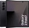 A black Samsung Galaxy Z Fold7 smartphone is shown, partially folded open, against a black background. The screen displays the text "Galaxy Z Fold7" in white. Náhled obrázku produktu