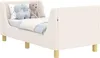 vidaXL Kinderbettgestell mit Kopfteil Creme 70 x 140 cm Produktbild-Vorschau 1