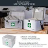 Medizinkoffer oder Erste Hilfe Koffer aus Aluminium von HMF mit den Maßen 30 x 25 x 25 cm in Silber Produktbild-Vorschau