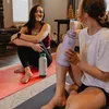 Edelstahl Trinkflasche 1L mit Strohhalm Thermoskanne Sport Produktbild-Vorschau 2