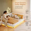 INONEFT : Lit avec tête de lit rembourrée, dimensions Voir les images du produit 6