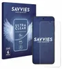A product shot of a phone screen protector packaging and the screen protector itself. Produktbild-Vorschau