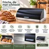 Michelino Brotbehälter 38.5 x 28 x 18.5 cm Edelstahl Produktbild-Vorschau 2