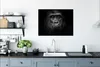 MuchoWow® Gerahmtes Poster Gorilla - Schwarz - Weiß - Tiere Produktbild-Vorschau 3