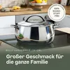 BergHOFF Home Kochtopf 24 cm Edelstahl mit Deckel, 6,7 l, Produktbild-Vorschau 2