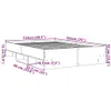 Bettgestell ohne Matratze Räuchereiche 120x190 cm Produktbild-Vorschau 10