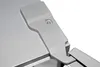 Close-up of a gray plastic hinge and part of a metal appliance. Produktbild-Vorschau
