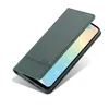 A green flip case for a smartphone is shown at an angle against a white background. Produktbild-Vorschau
