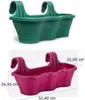 Zestaw 2 doniczek balkonowych Fuchsia 10 l, prostokątnych, Podgląd zdjęcia produktu 3