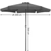 Kingsleeve® Sonnenschirm UV Schutz 80+ Balkon Schutzhülle Produktbild-Vorschau 3