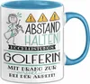 Golferin Tasse Geschenk Lustig Abstand Halten Produktbild-Vorschau 1