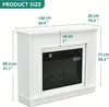 BALCONERA Elektrokamin 23inch Modern Stil, Realistischer 3D Produktbild-Vorschau 8