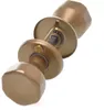 Aqbau® Türknopf Gold Drehbar auf Rundrosette | Knopfdrücker Produktbild-Vorschau 1