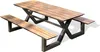 Table de jardin avec bancs - Gris anthracite - Aluminium et Voir les images du produit 1