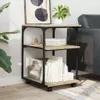 vidaXL Stojak na drukarkę 3 półki dąb sonoma 43x48x64 cm Podgląd zdjęcia produktu 4