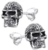 MATERIA Herren Ohrstecker Totenkopf Schädel aus 925 Silber Produktbild-Vorschau 1