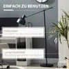 HOMCOM Stehleuchte mit verstellbarem Schwenkarm 40 W Produktbild-Vorschau 6