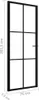 vidaXL Innentür ESG Glas und Aluminium 76x201,5 cm Schwarz Produktbild-Vorschau 6