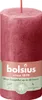 BOLSIUS Stumpenkerze Rustiko Shine 10x5cm zartes Rot Náhľad obrázku produktu 2