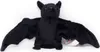 A black plush bat toy is shown against a white background. Produktbild-Vorschau