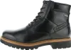 A black leather boot with laces and a thick sole, shown from the side against a white background. Produktbild-Vorschau
