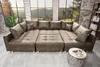 Moderne XXL Wohnlandschaft KENT 305cm taupe Federkern inkl. Produktbild-Vorschau 4