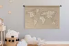 MuchoWow® Wandteppich Wandbehang Weltkarte - Buchstaben - Produktbild-Vorschau 4