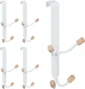 relaxdays Türhaken vierfach 5er Set Produktbild-Vorschau 1
