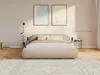 Selsey Shels Low – Polsterbett 180x200, Bouclé, Hellbeige Produktbild-Vorschau 2