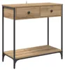 vidaXL Konzolový stolek Artisan dub 75 x 34,5 x 75 cm Náhled obrázku produktu 2