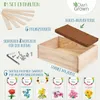Samen Anzuchtset mit Holzbox und 8 Pflanzenarten Samen Produktbild-Vorschau 9