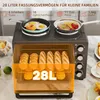 HOMCOM Minibackofen 28 L 2600W Mini Backofen 100-230℃ 60 Produktbild-Vorschau 5