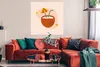 MuchoWow® Poster Kokosnuss - Sterne - Pastell 100x100 cm - Produktbild-Vorschau 2