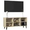 Mobili TV vidaXL con gambe in metallo, rovere Sonoma, 103,5 Anteprima dell’immagine prodotto 3