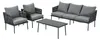 4-teilig Gartenmöbel Set Lounge-Set Sitzgruppe verzinkter Produktbild-Vorschau 11