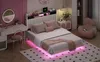 Boxspringbed 140x200 cm met LED-verlichting, Productafbeelding-voorbeeld 12