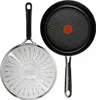 Two frying pans are shown against a white background. One pan is shown from the underside, and the other is shown from the top. Produktbild-Vorschau