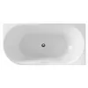Aqualine TIBERA R Stehende Eckbadewanne 140x70cm, weiß Produktbild-Vorschau 4