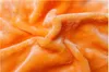 Prześcieradło z mikroflaneli pomarańczowe (jasne)  Podgląd zdjęcia produktu 1