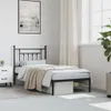 vidaXL Postel s čelem kovová černá 90x190 cm Náhled obrázku produktu 4