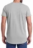 Mivaro Herren T-Shirt extra lang Grau meliert 3XL - Produktbild-Vorschau 5
