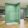 Walk in Duschwand 120x200cm Milchglasstreifen Produktbild-Vorschau 1