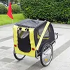 Wiltec príves na bicykel pre psov 220x700x78cm žlto-čierny Náhľad obrázku produktu 4